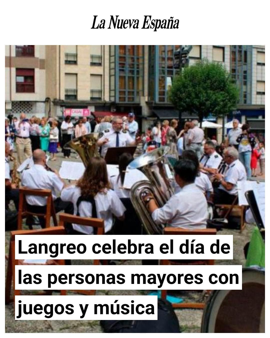 Actuación de la Banda de Música de Langreo