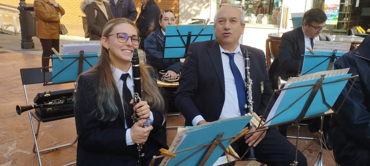 Preparando el concierto en Sama de Langreo